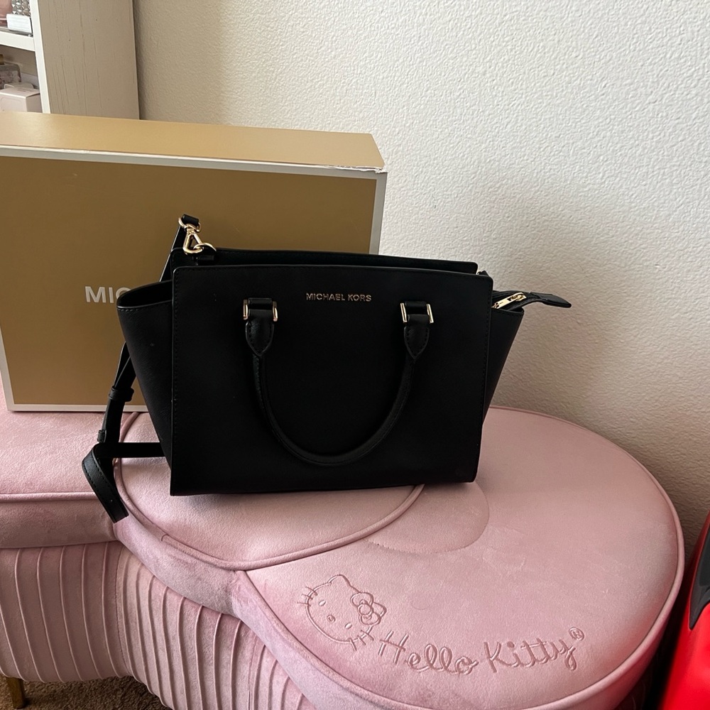 Michael Kors Black Satchel Bag